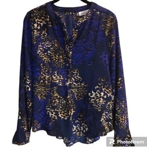 Animal Print Jennifer Lopez Blouse Top